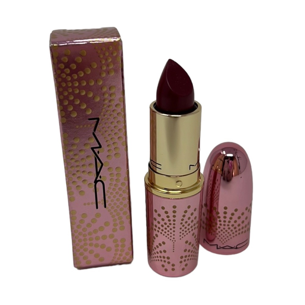 ‼️SOLD‼️MAC Cosmetics Lustreglass Sheer-Shine Lipstick in NO WINE-ING! - Picture 2 of 6